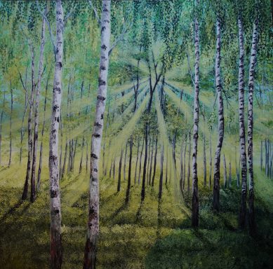 Lichtdurchflutet Nr.126 80x80 Riesige lichtdurchflutete Birkenwälder gehörten selbstverständlich zur Landschaft Ostpreußens.