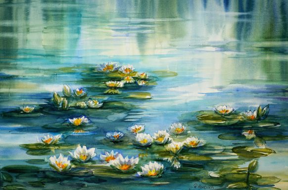 Seerosenteich 71x51cm