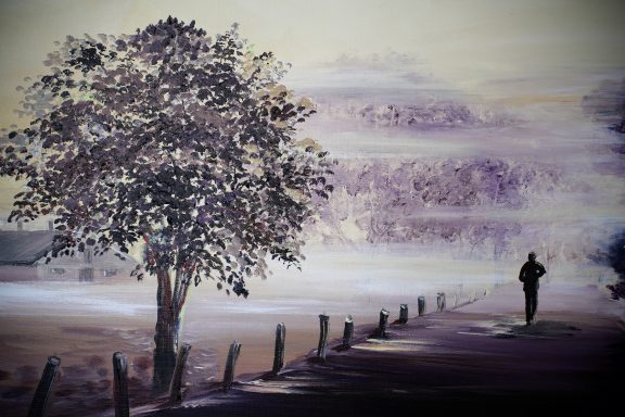 Morgenspaziergang 70x50cm