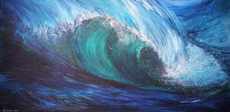 Meereswelle 80x40cm