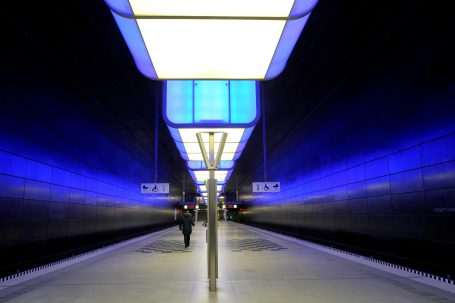 Impression in Blau