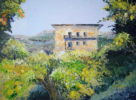 Zitronenhain Nr.91 70x50 Wer möchte da nicht gerne wohnen? Mitten im Zitronenhain in Italien